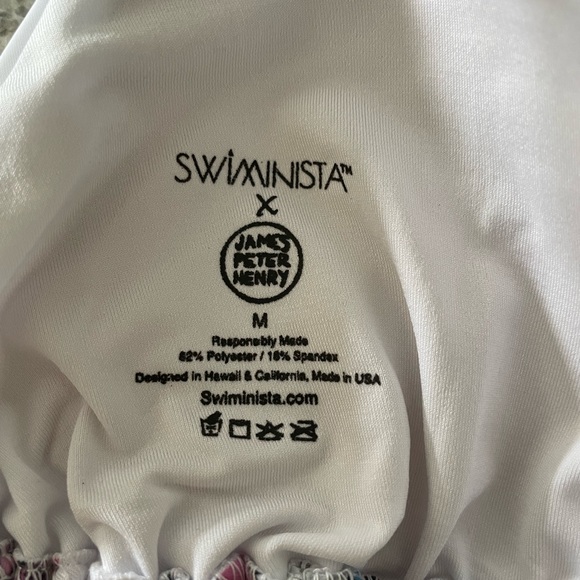 Limited Edition NWT Swiminista x James Peter Henry Art Toss bikini top M - Picture 8 of 10